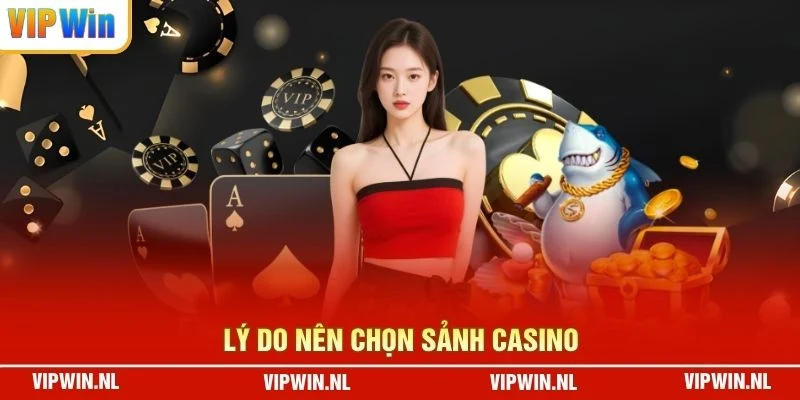 Lý do nên chọn sảnh casino